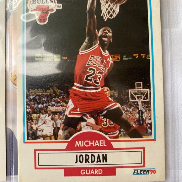Michael Jordan 1990 Fleer Trading Card - Picture 2 of 3